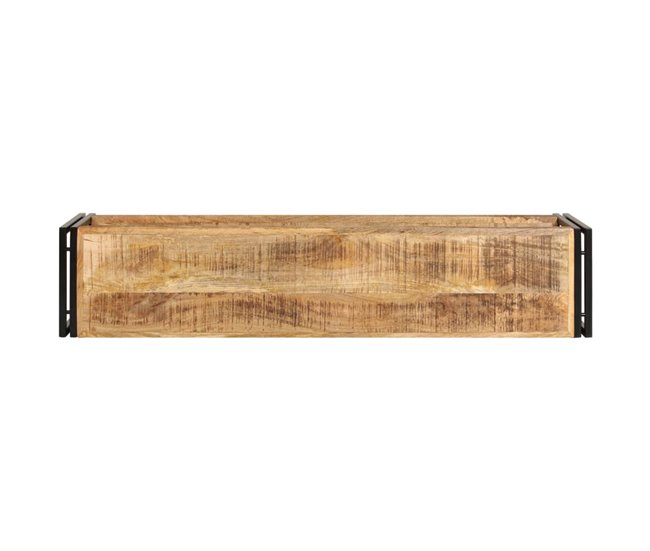 Mueble TV madera maciza de mango estante estilo industrial 2502078 Marron