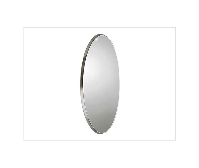 Espejo Ovalado Cristal Serie Aries Plata