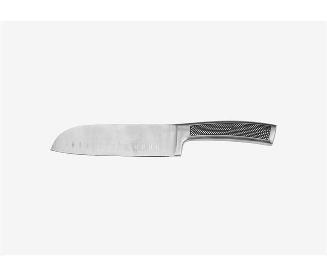 Cuchillo santoku HARLEY 18cm acero inoxidable Negro/ Inox