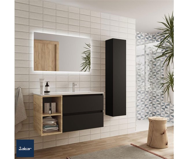 MUEBLE DE BAÑO FONDO REDUCIDO FUSSION LINE 40. SALGAR