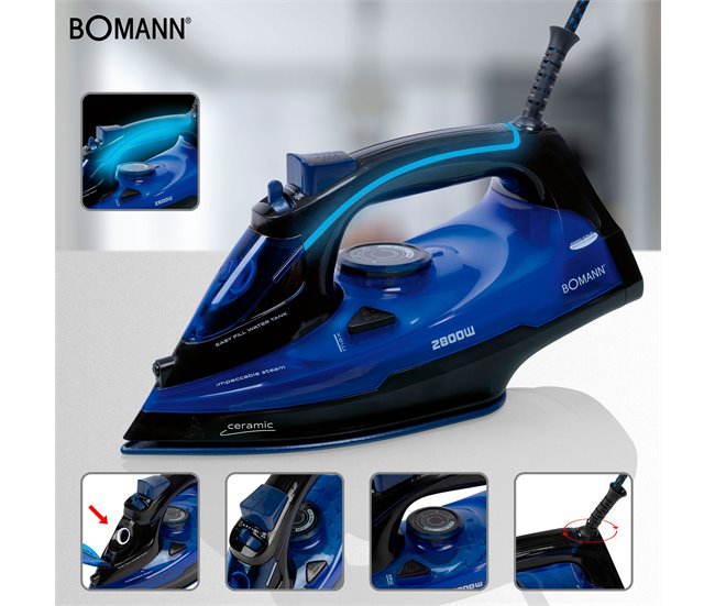 Plancha de vapor Bomann DB 6038 Azul