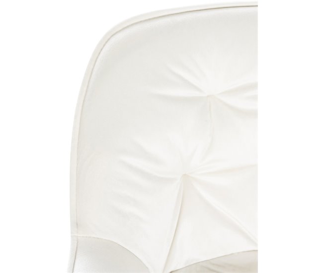 Taburetes de bar sillas altas terciopelo Blanco
