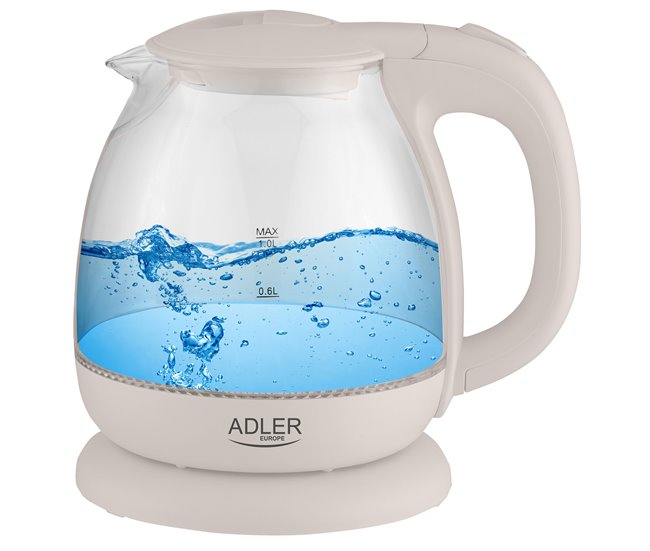 Hervidor de Agua Eléctrico Adler AD1283C Crema