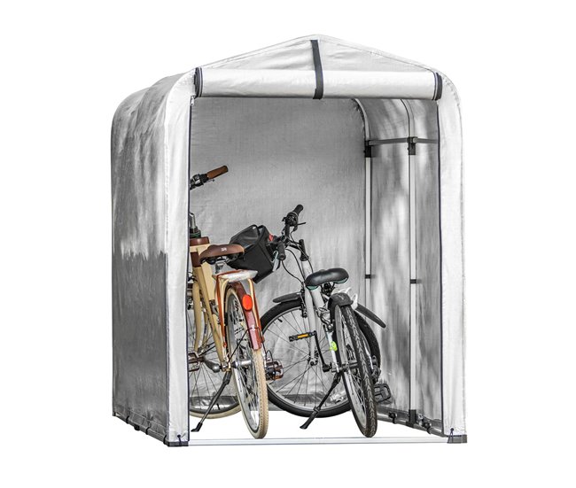 Refugio para Bicicletas Carpas para Bicicletas KLS11-L SoBuy 120x176 Plata