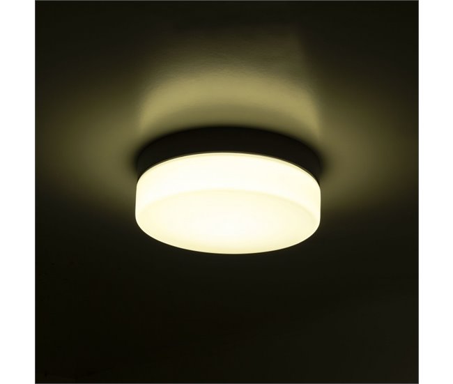 Forlight Giro - Plafón de Techo LED para Baño con IP44 Blanco/ Negro