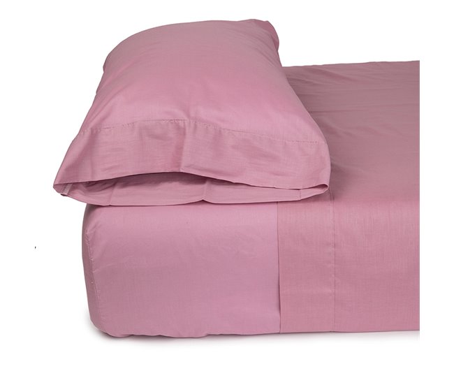 Set de 2 fundas de almohada de poliéster-algodón Lila