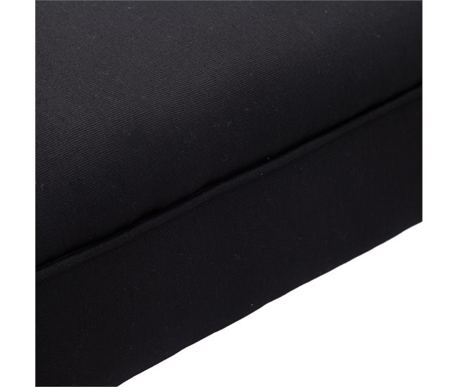 Taburete pie de cama Homcom negro 102x31x51 cm madera y esponja
