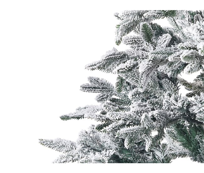 Beliani Árbol de Navidad BASSIE Blanco