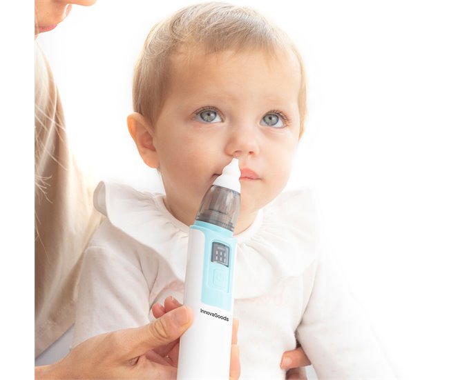 Aspirador Nasal Recargable para Bebés Blanco