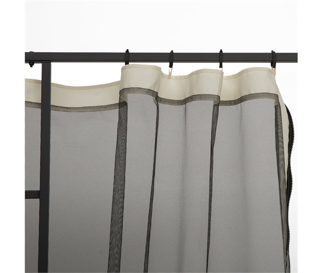 Panel Lateral Mosquitera Outsunny 84C-142 302x207 Negro