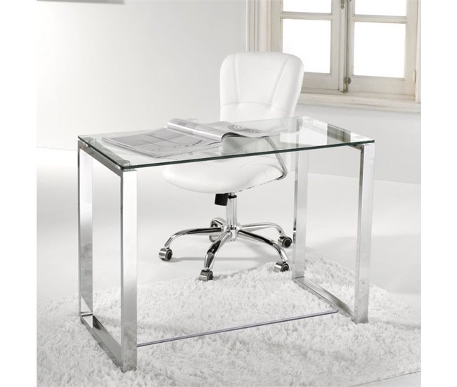 Mesa de escritorio Benetto Metal cromado Cromo