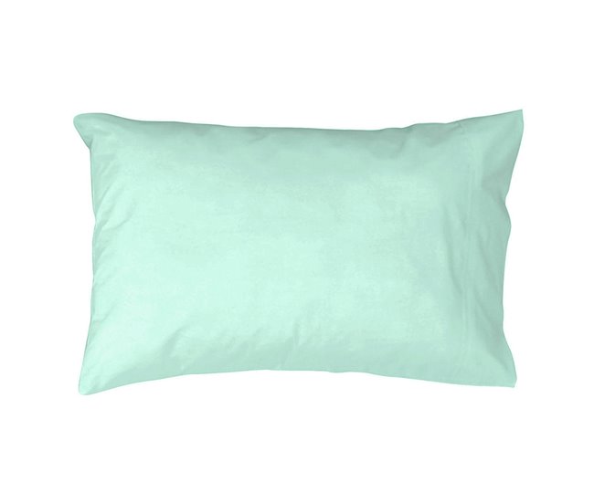 Set 2 fundas de almohada de algodón Azul/ Verde