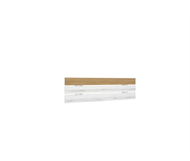 Cabecero 160 cm color madera y blanco LUCCA Madera