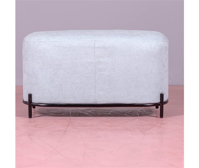 Reposapiés de 2 plazas para el sofá de diseño minimalista - Clair Azul