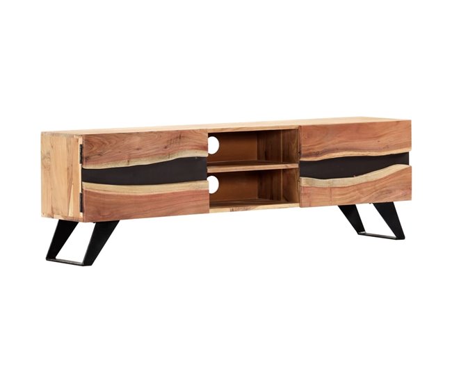 Mueble TV madera maciza de acacia 2502069 Marron