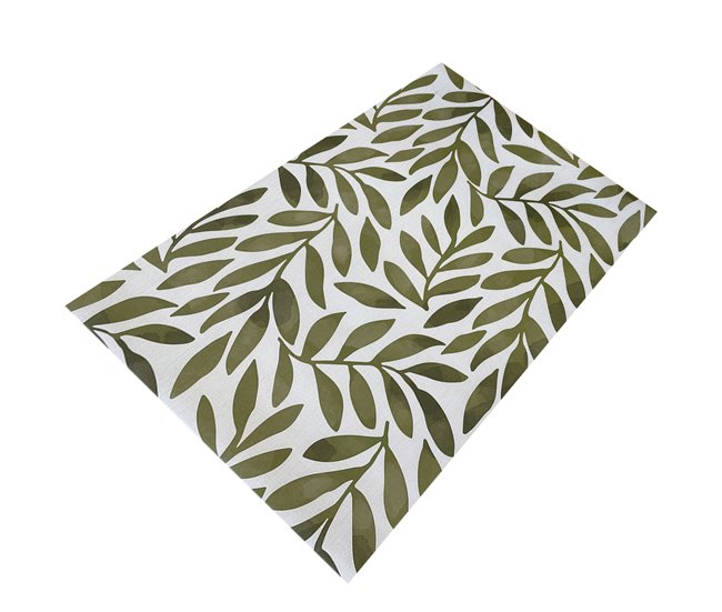 Acomoda Textil – Alfombra Vinílica Hidráulica para Hogar. 80x150 Verde