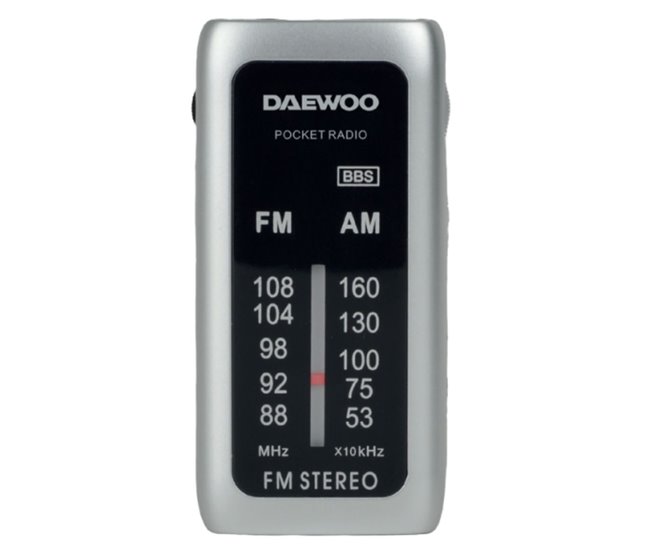 Radio portatil mini DW1129 Daewoo Plata