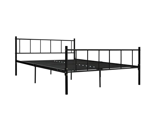 Estructura de cama 180x200 Negro