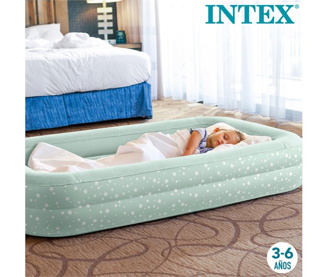 Colchón hinchable infantil INTEX con hinchador Verde