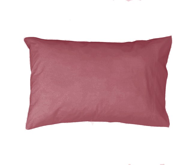 Set de 2 fundas de almohada de poliéster-algodón Rojo