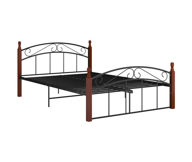 Estructura de cama 140x200 Marron