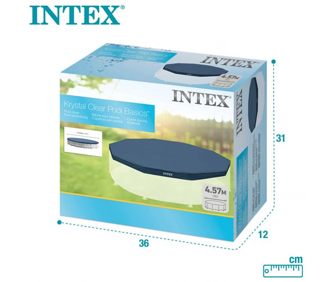 Cobertor INTEX piscina metálica metal & prisma frame Azul