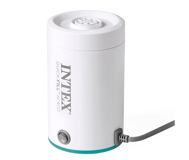 Mini hinchador eléctrico QuickFill USB400 INTEX Blanco