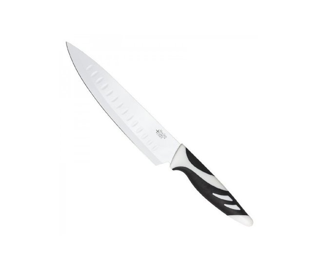 Cuchillos Swiss Chef Blancos Cecotec Negro