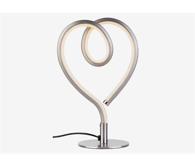 Lámpara de sobremesa HEART LED Plateado