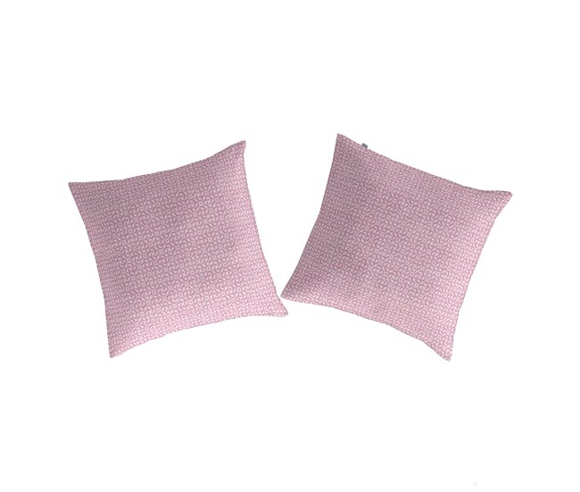 2 Fundas de almohada de algodón ZEYA B 65x65 Malva