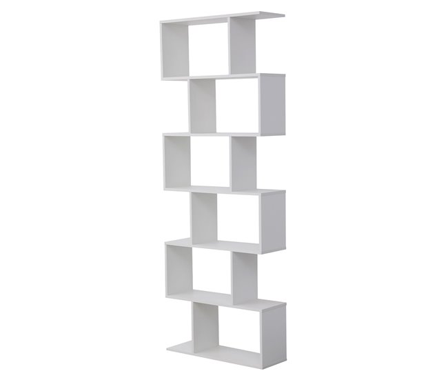 Librería JANE 6 estantes multiformes 23 Blanco