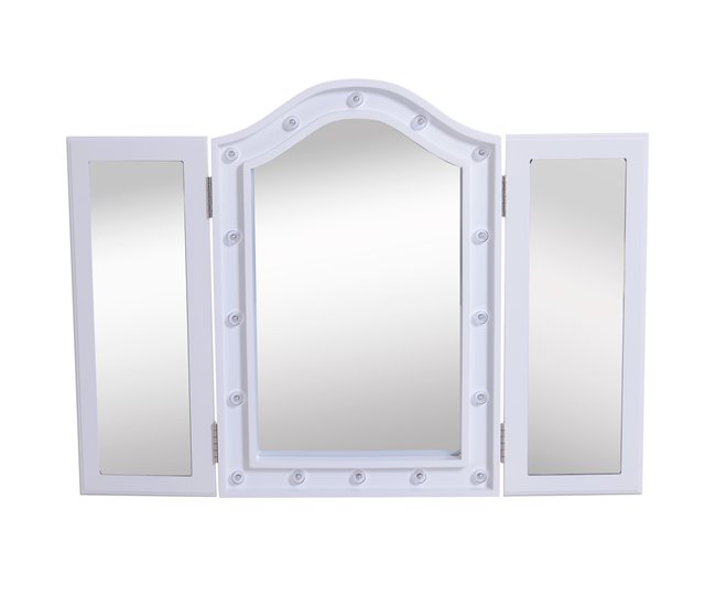 Espejo de Maquillaje HOMCOM 831-219 73x5 Blanco