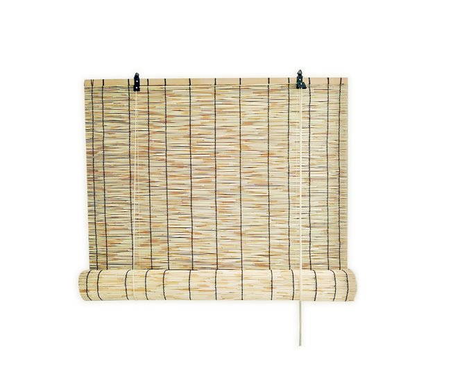 Acomoda Textil – Estor Enrollable de Bambú para Puertas y Ventanas 