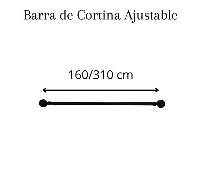 Barra cortina extensible AIR ROUND - Conforama