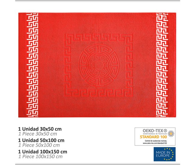 Vipalia Juego de Toallas de Baño: Tocador, Lavabo y Sábana. 500 gr. Modelo Cesar Rojo