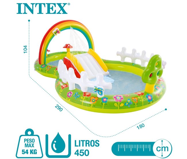 Centro de juegos acuático con tobogán jardín INTEX Multicolor