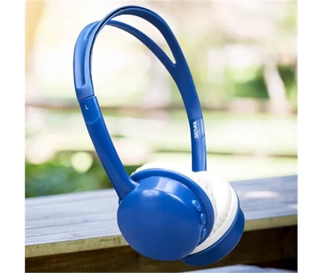 Auriculares de Diadema Plegables con Bluetooth BTH-150 Azul