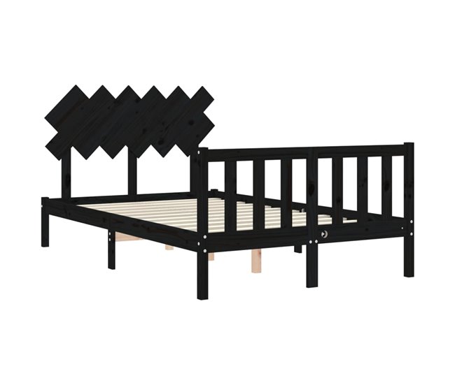 Estructura de cama 120x200 Negro