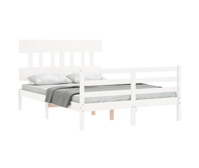 Estructura de cama 140x200 Blanco