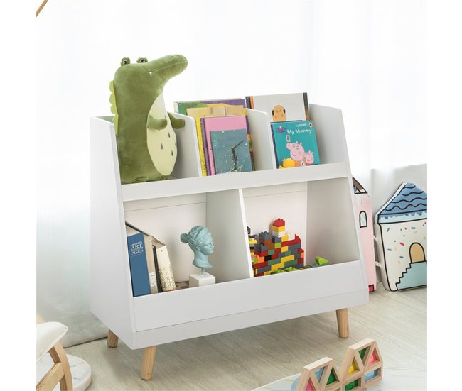 Librería Infantil para niños KMB19-W SoBuy Blanco