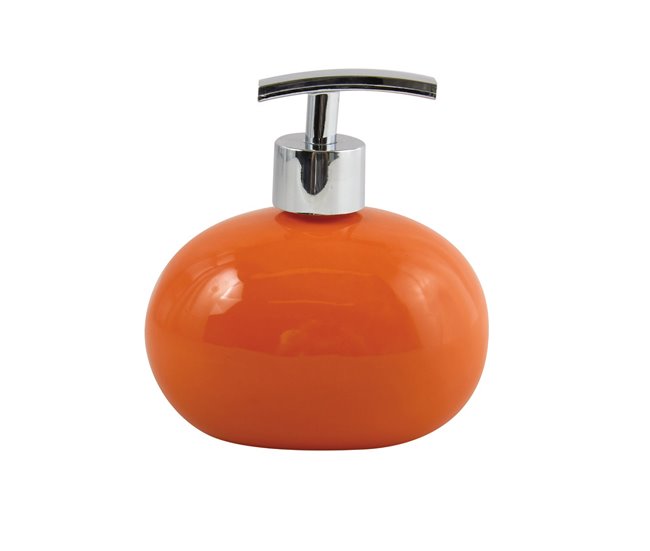 Dispensador de jabón Msv Mati cerámica Naranja