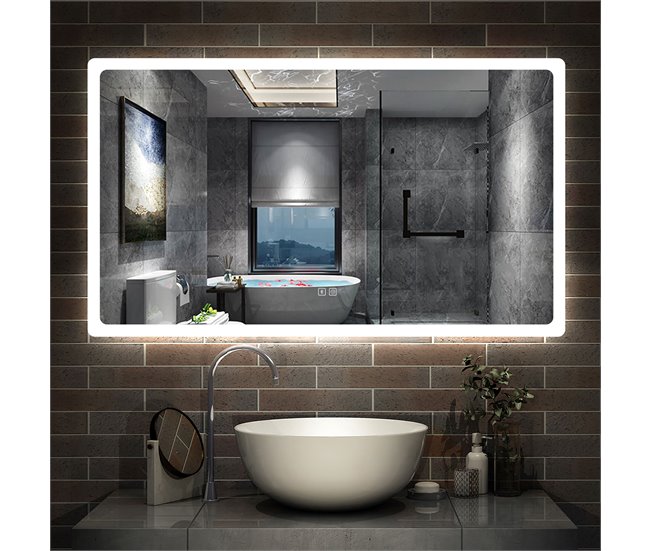 Espejo de baño LED + Bluetooth + antivaho 80x160 Natural