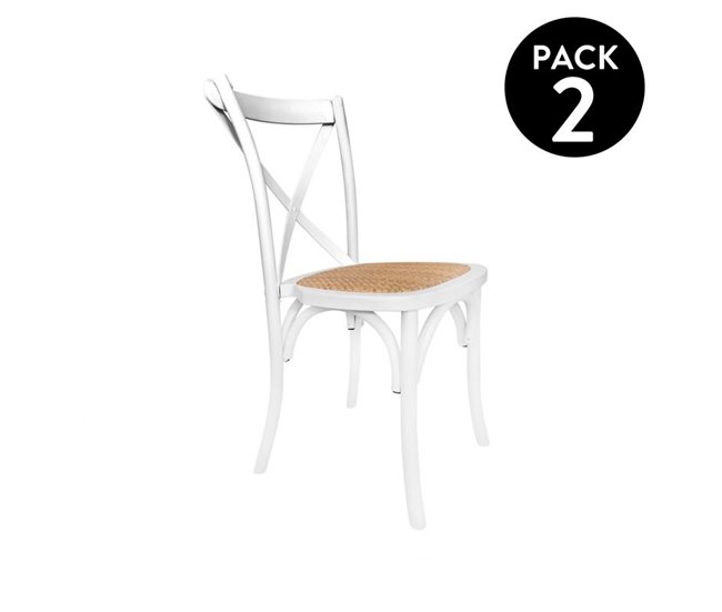 Pack 2 sillas de comedor Provenza Blanco