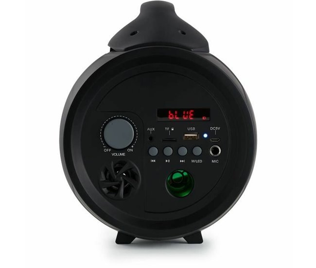 Altavoz Bluetooth con Micrófono Karaoke PARTYBTPRO Negro