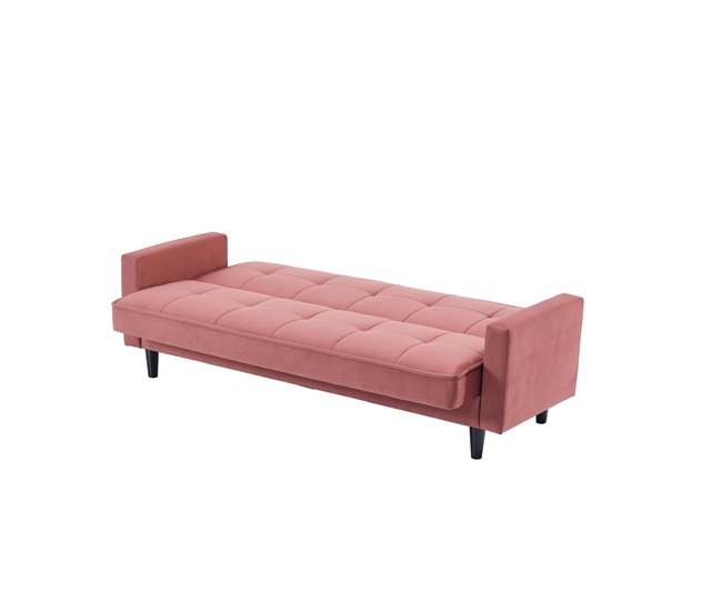 Sofá cama de 2 plazas ENZO color gris incluye 2 cojines - Conforama