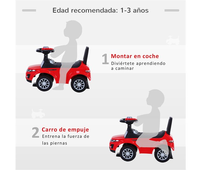 Quad Correpasillos para Niño HOMCOM 370-083RD Rojo