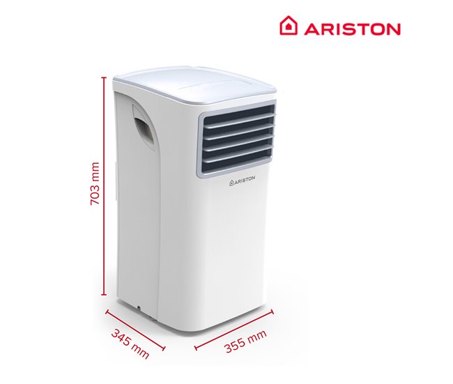 Aire acondicionado portatil, Ariston, Mobis 8000, Clase Energetica A Blanco Lacado