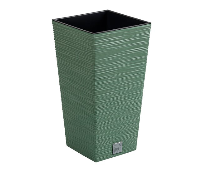 Macetero con depósito, colección FURU de 11 L Verde
