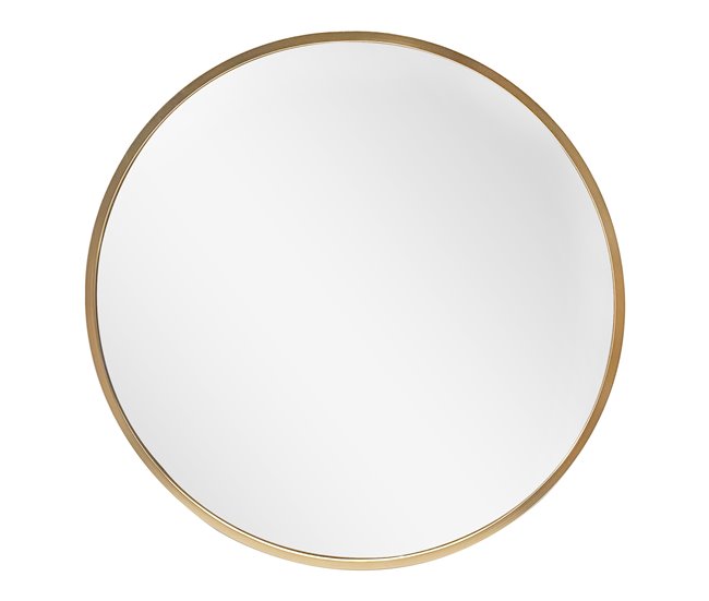 Espejo de pared para el baño Modugno redondo [en.casa] 60x2 Dorado
