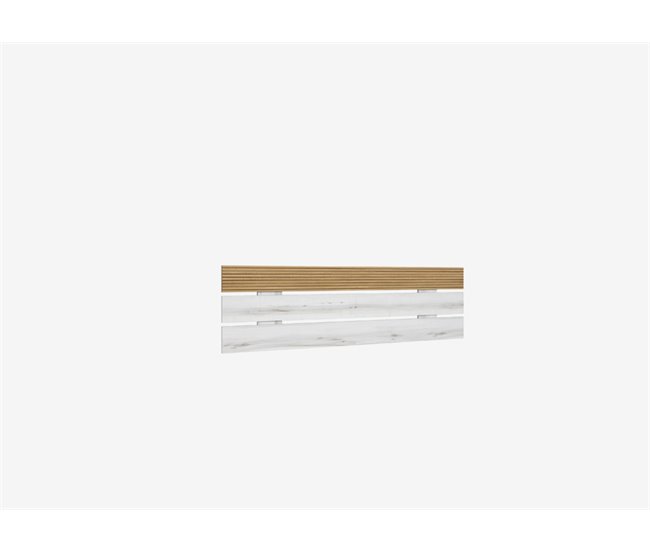 Cabecero 160 cm color madera y blanco LUCCA Madera